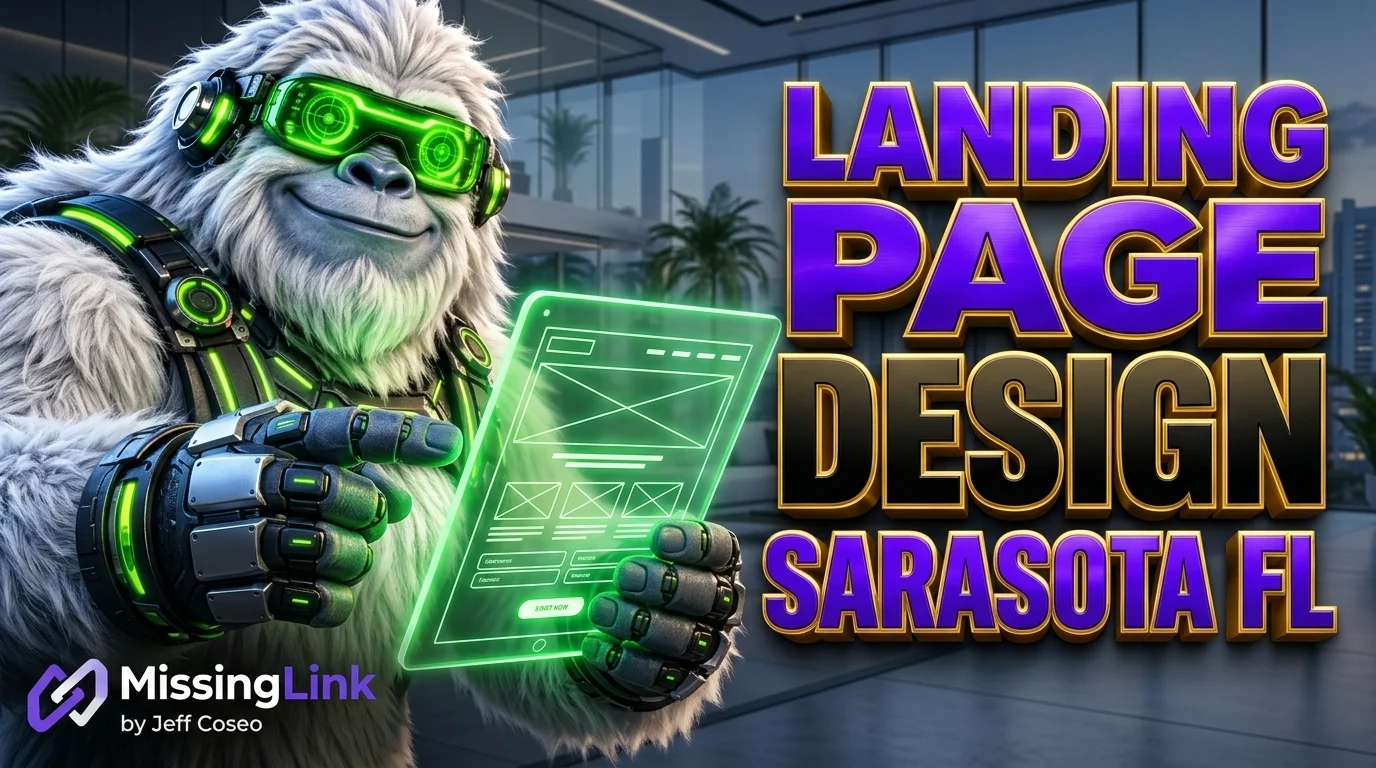 Landing Page Design Sarasota FL - MissingLink Cyber Yeti